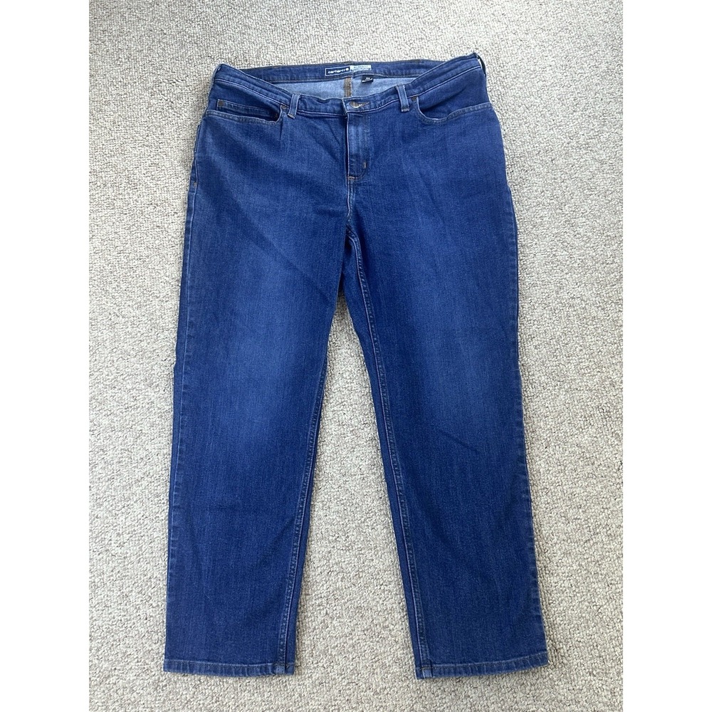 Carhartt Rugged Flex Relaxed Fit Women's Jeans Size 16W(Actual 38x28) Mid Rise